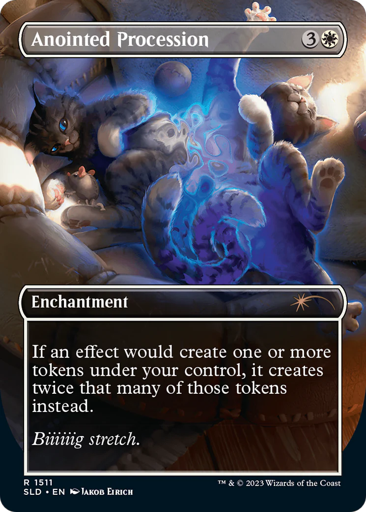 Anointed Procession // Anointed Procession [Secret Lair Commander Deck: Raining Cats and Dogs] - Image 2