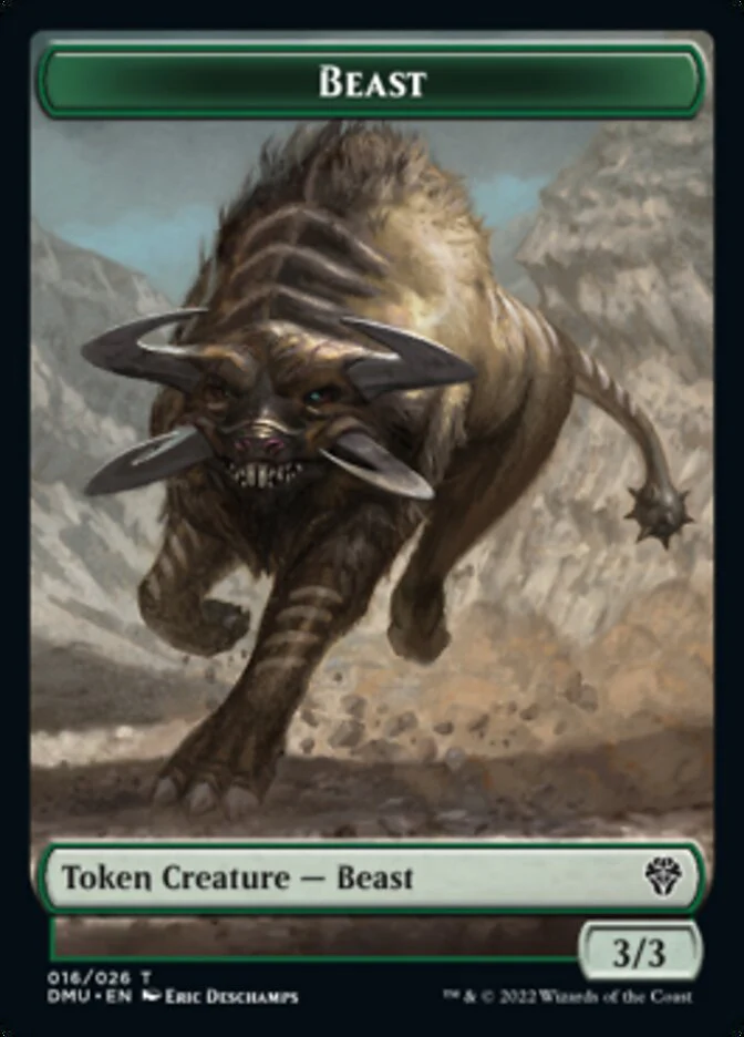 Bird (002) // Beast Double-Sided Token [Dominaria United Tokens] - Image 2