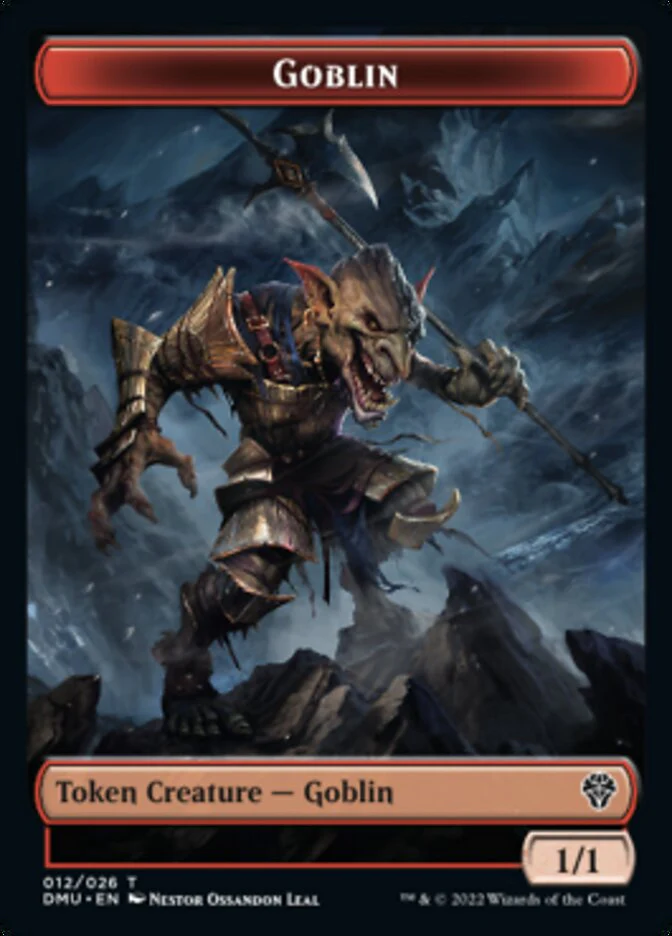 Bird (002) // Goblin Double-Sided Token [Dominaria United Tokens] - Image 2