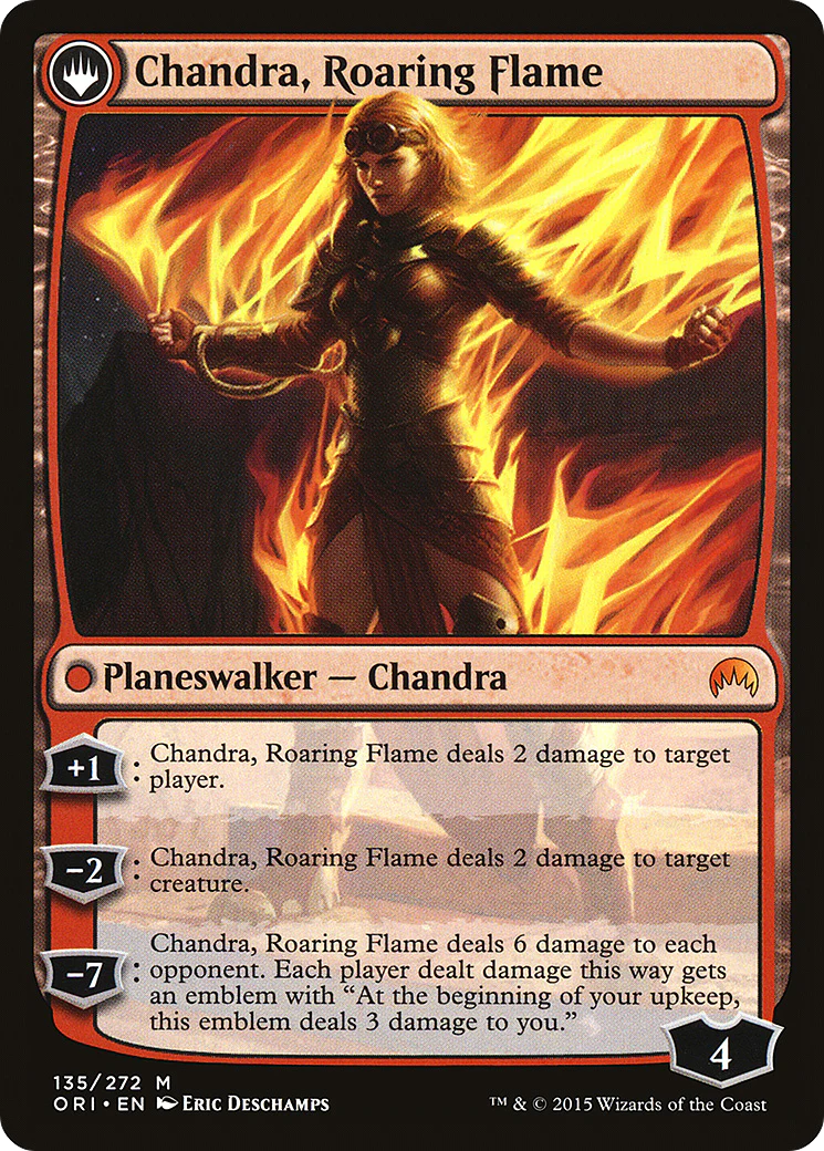 Chandra, Fire of Kaladesh // Chandra, Roaring Flame [Secret Lair: From Cute to Brute] - Image 2