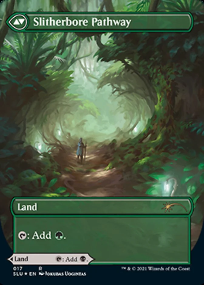 Darkbore Pathway // Slitherbore Pathway (Borderless) [Secret Lair: Ultimate Edition 2] - Image 2
