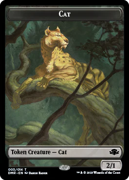 Elephant // Cat (003) Double-Sided Token [Dominaria Remastered Tokens] - Image 2