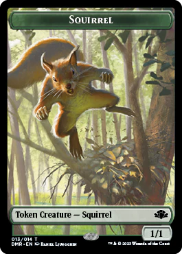 Elephant // Squirrel Double-Sided Token [Dominaria Remastered Tokens] - Image 2