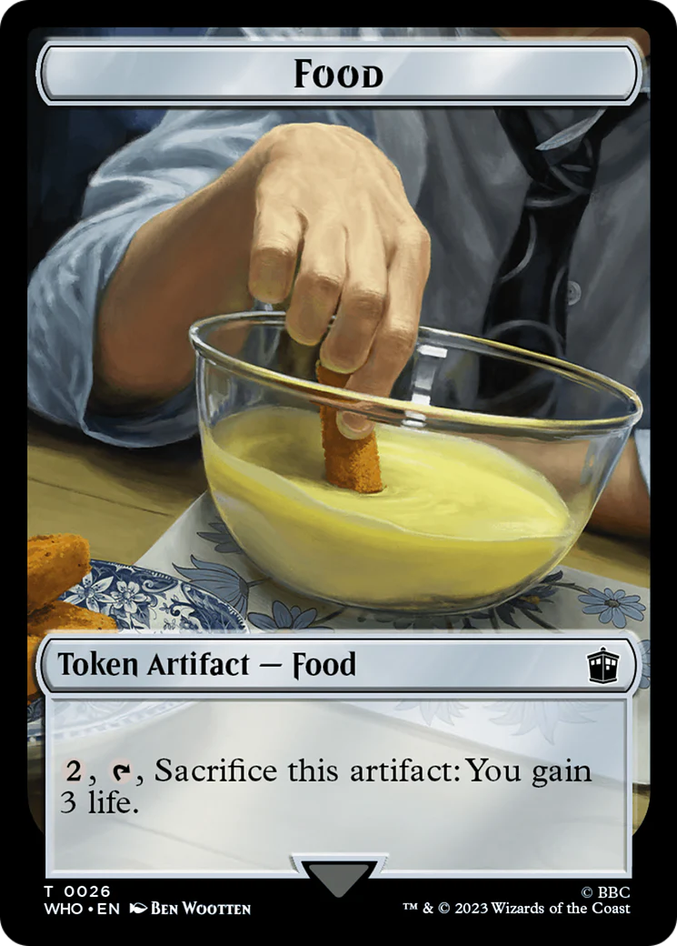 Fish // Food (0026) Double-Sided Token [Doctor Who Tokens] - Image 2