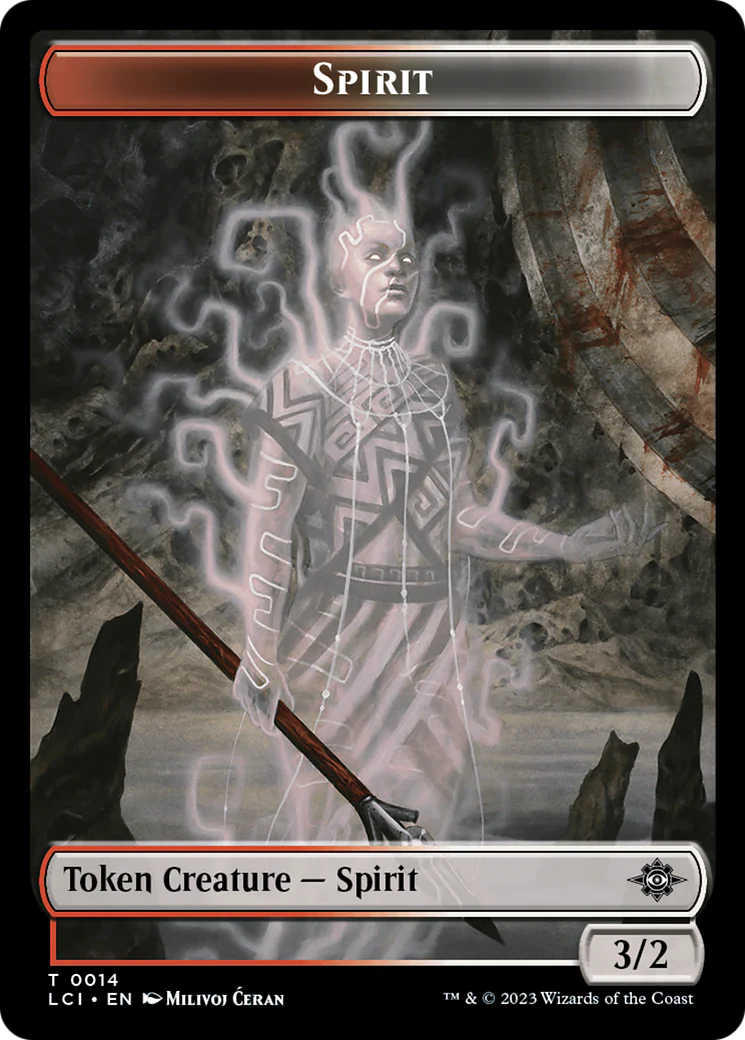Fungus Dinosaur // Spirit Double-Sided Token [The Lost Caverns of Ixalan Tokens] - Image 2