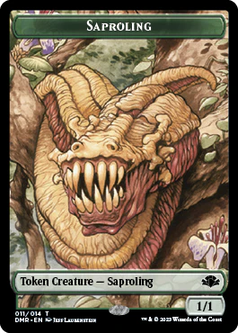 Goblin // Saproling Double-Sided Token [Dominaria Remastered Tokens] - Image 2