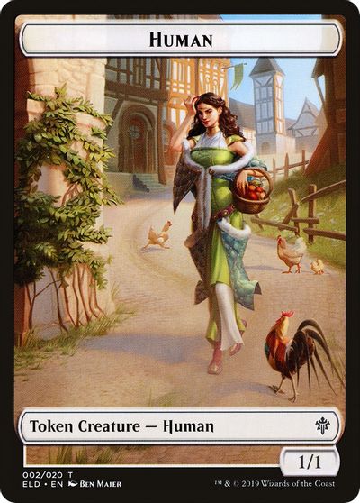 Human Double-Sided Token [Challenger Decks 2020 Tokens] - Image 2