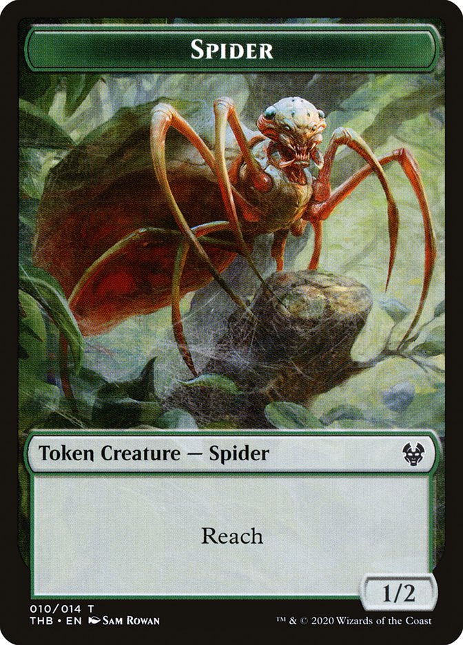 Human Soldier // Spider Double-Sided Token [Theros Beyond Death Tokens] - Image 2
