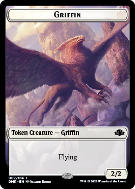 Insect // Griffin Double-Sided Token [Dominaria Remastered Tokens] - Image 2