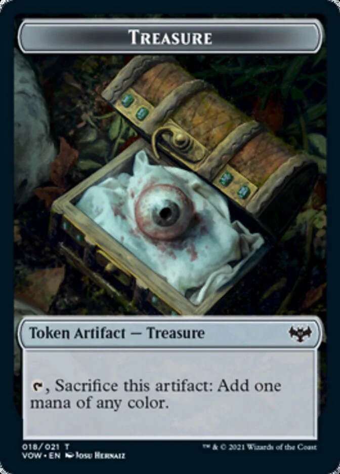 Insect // Treasure Double-Sided Token [Innistrad: Crimson Vow Tokens] - Image 2