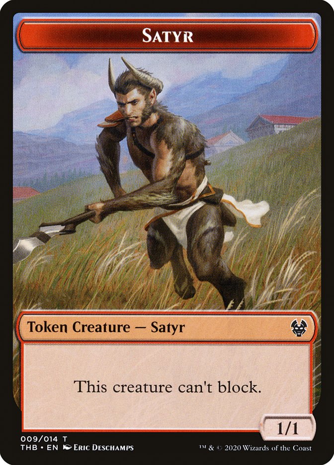 Kraken // Satyr Double-Sided Token [Theros Beyond Death Tokens] - Image 2