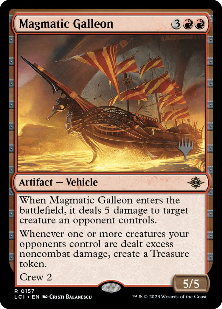 Magmatic Galleon (Promo Pack) [The Lost Caverns of Ixalan Promos] - Image 2