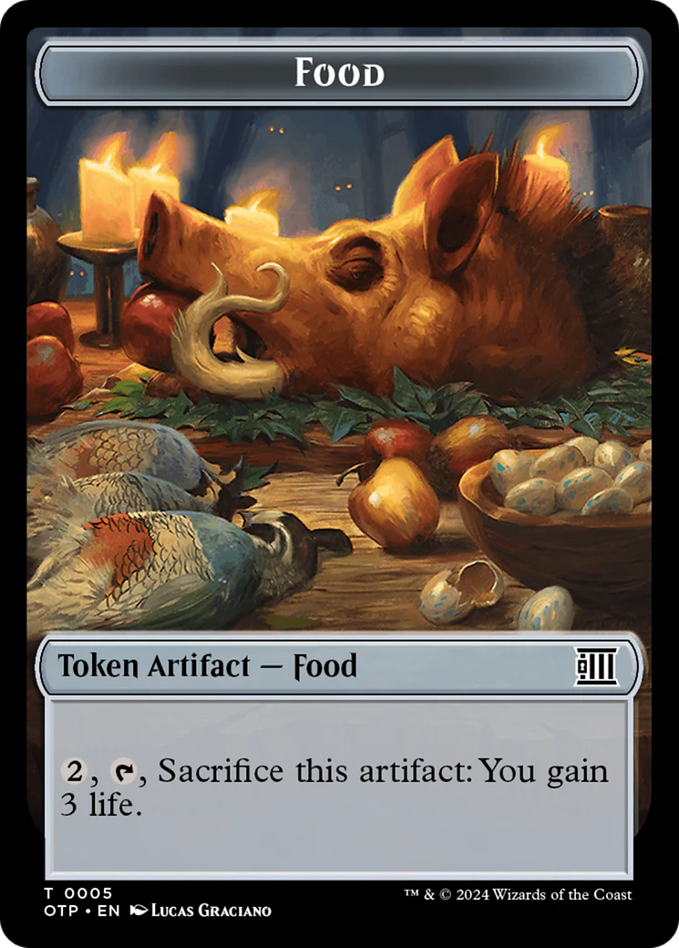 Mercenary // Food (0005) Double-Sided Token [Outlaws of Thunder Junction Tokens] - Image 2
