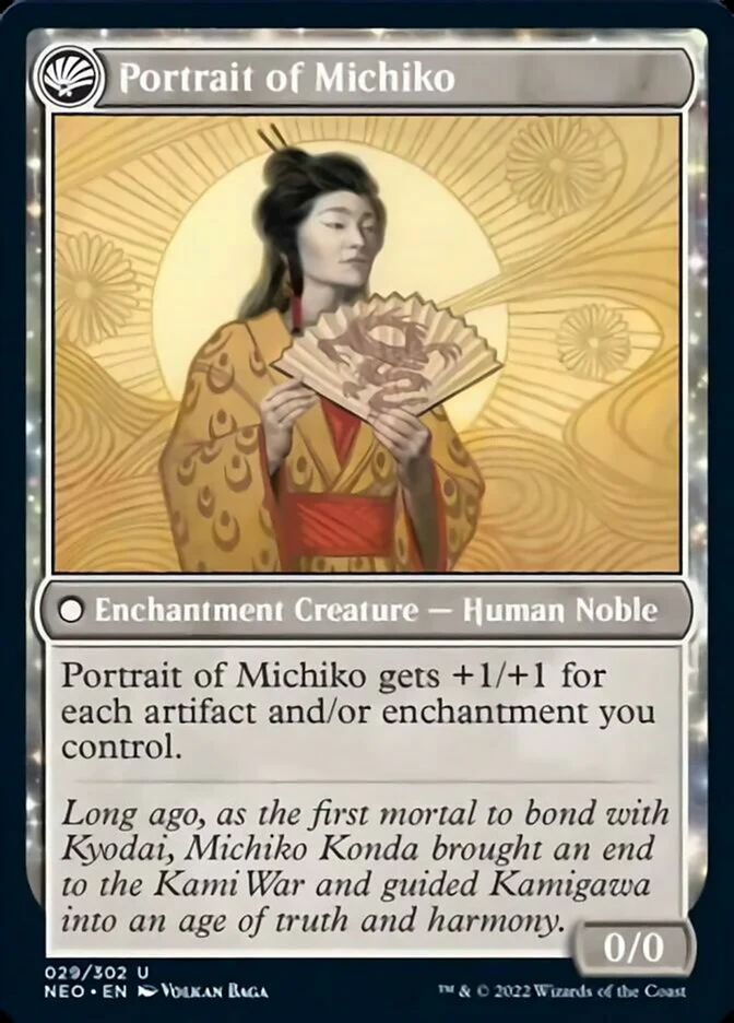 Michiko's Reign of Truth // Portrait of Michiko [Kamigawa: Neon Dynasty] - Image 2