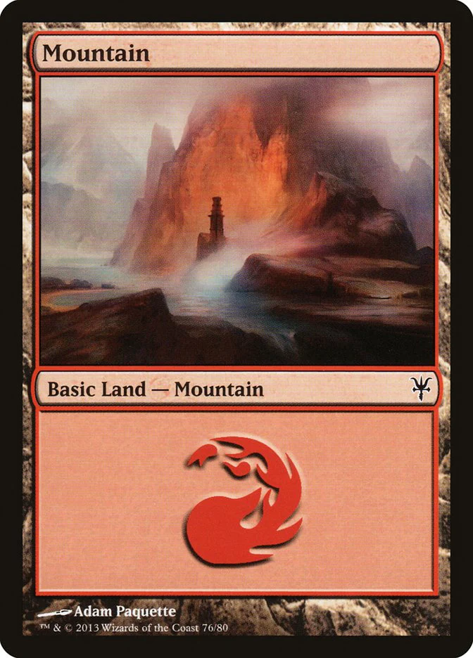 Mountain (76) [Duel Decks: Sorin vs. Tibalt] - Image 2