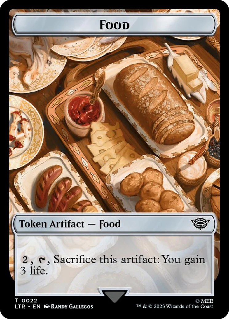 Orc Army (0018) // Food (0022) Double-Sided Token (Surge Foil) [The Lord of the Rings: Tales of Middle-Earth Tokens] - Image 2