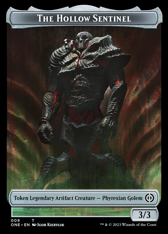 Phyrexian Mite (011) // The Hollow Sentinel Double-Sided Token [Phyrexia: All Will Be One Tokens] - Image 4