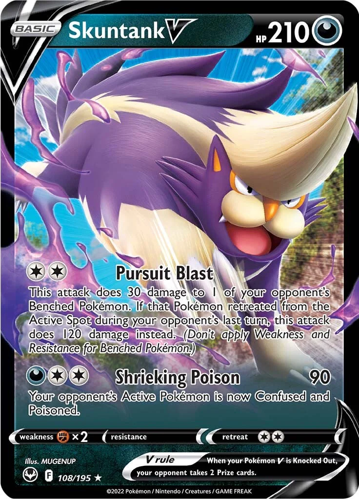Skuntank V (108/195) [Sword & Shield: Silver Tempest] - Image 2