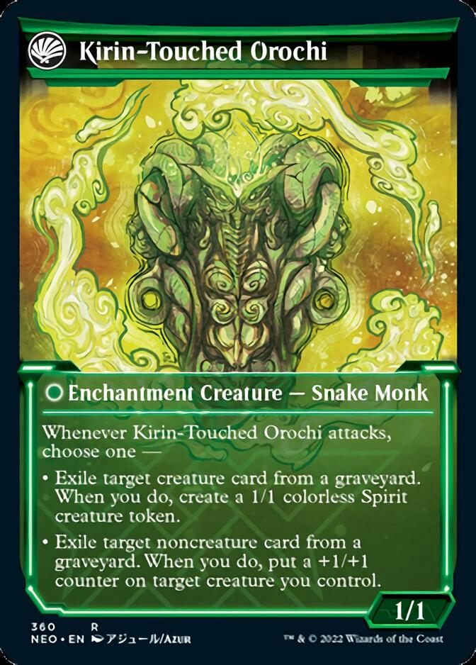 Teachings of the Kirin // Kirin-Touched Orochi (Showcase Soft Glow) [Kamigawa: Neon Dynasty] - Image 2