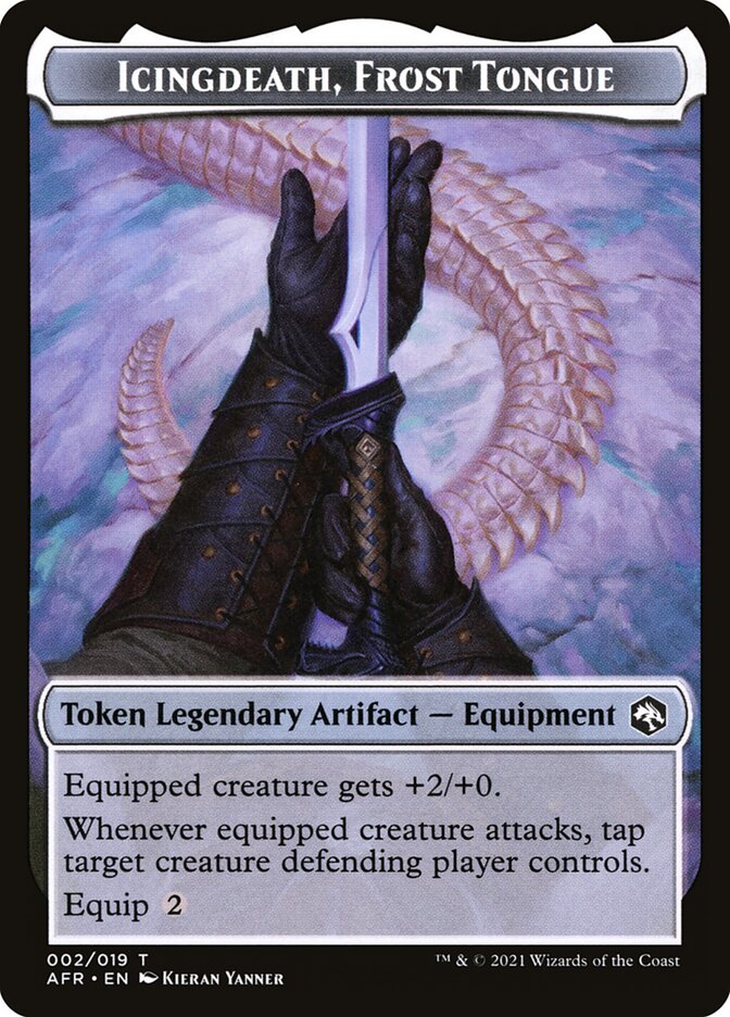 Treasure // Icingdeath, Frost Tongue Double-Sided Token [Dungeons & Dragons: Adventures in the Forgotten Realms Tokens] - Image 2
