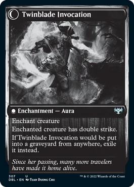Twinblade Geist // Twinblade Invocation [Innistrad: Double Feature] - Image 2