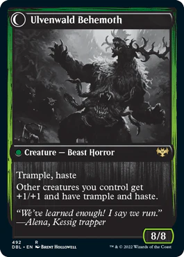 Ulvenwald Oddity // Ulvenwald Behemoth [Innistrad: Double Feature] - Image 2